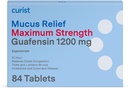 Kurista Guaifeesin Mucus Relief 1200 mg Maximální síla OTC - 84 Hrabě Rozšířené uvolňovací tablety - Snížit Mucus Clear Congestion (84 Počet Tablet Bulk Pack)
