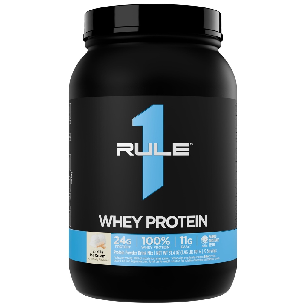 Pravidlo 1 Syrovátkový protein - 24g Fast- acting protein from All- Syrovátkový zdroj s přirozeně se objevující EAA & BCAA pro rekonvalescenci nebo kdykoliv použít (2 litry *, vanilková zmrzlina)