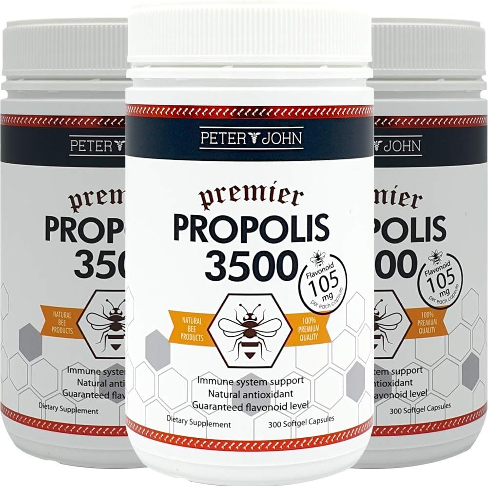HEALTHFARM Peter John Propolis 3500 (Flavonoid 105mg) 300 Softgelových tobolek (3)