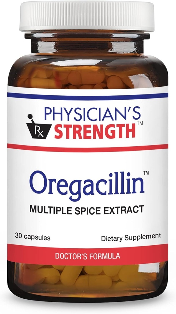 Lékárenská síla oregacilin - 30 Kapsle - Vícečetné Spice Extrakt - Podpora zdraví dýchacích cest - 30 Služeb