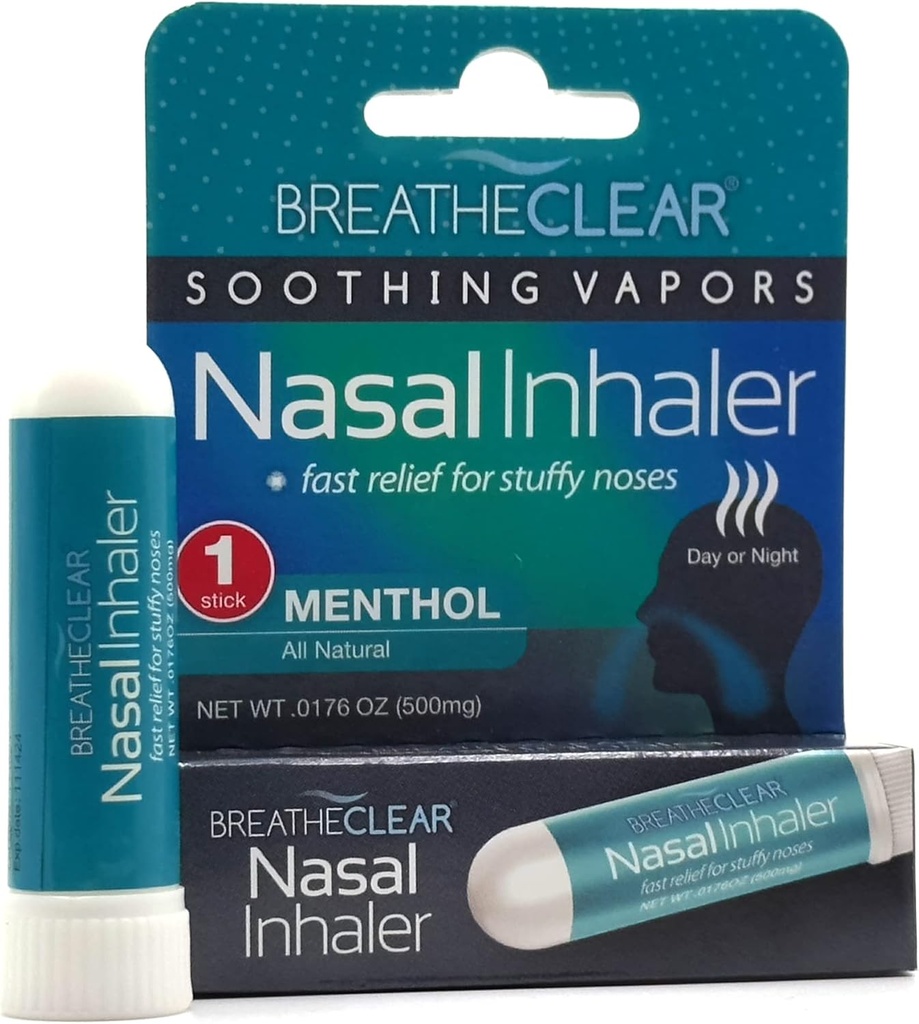 Soothing Vapors Nasal Inhaler - Proprietární směs ideální pro Stuffy Nose Relief / Přenosný Stick 1-Pack