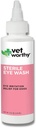 Vet Worthy Oko Wash pro psy - Jemné očištění očí řešení pro psy, aby se zabránilo slzný skvrna a podráždění očí - Dog Eye Cleaner pro slzy, špína, a oční výtok - 4oz