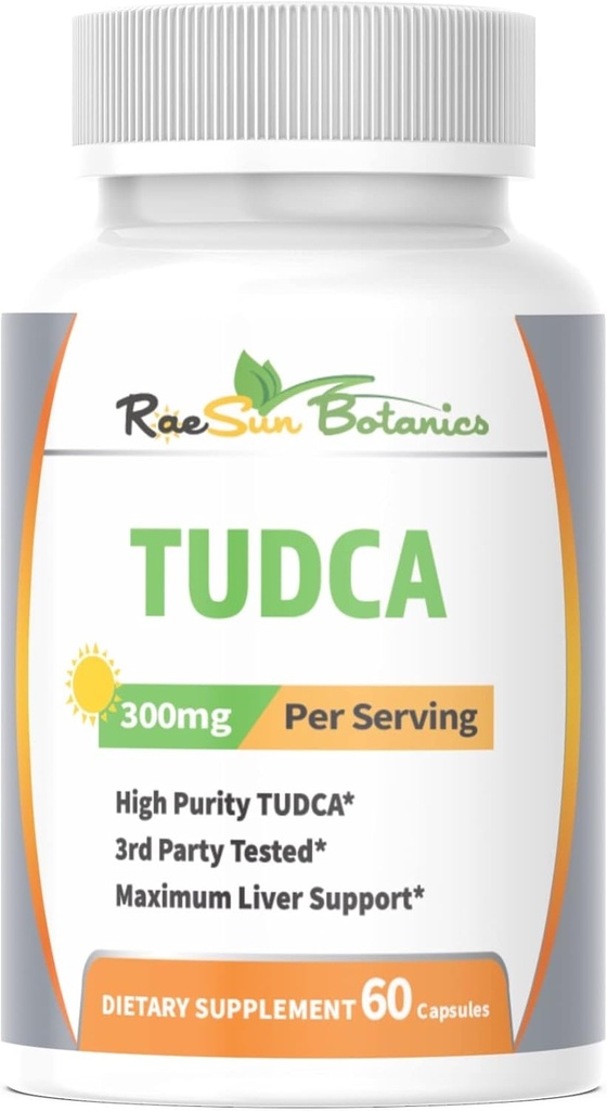 TUDCA (Tauroursodeoxycholic acid), 60 Kapsle 300mg Serving Premium Quality 3. strana Testováno Maximální podpora jater