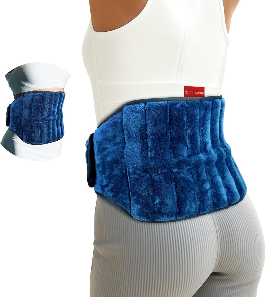 Comfytemp Mikrovlnné vytápění Pad pro záda bolest, Periods křeče, 2.5LB Nosítka Microwavable Topení Pads, Moist Heat Therapy for Sciatica, Waist Coccyx, Warm Compress Recovery Get Well Gift