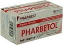 Pharbetol Acetaminophen 325mg Pravidelná síla, Reliever bolesti, Reducer Horečka tablety, 100 Počet (Balení po 1)