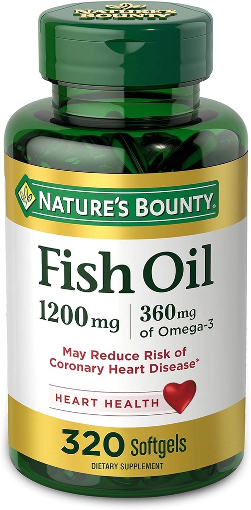 Nature 's Bounty Fish Oil Softgels 1200 mg, 320 Počet
