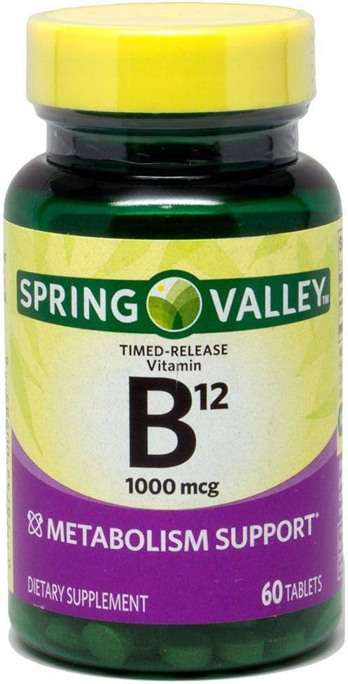 Spring Valley - Vitamin B-12, 1000 mcg, 60 tablet