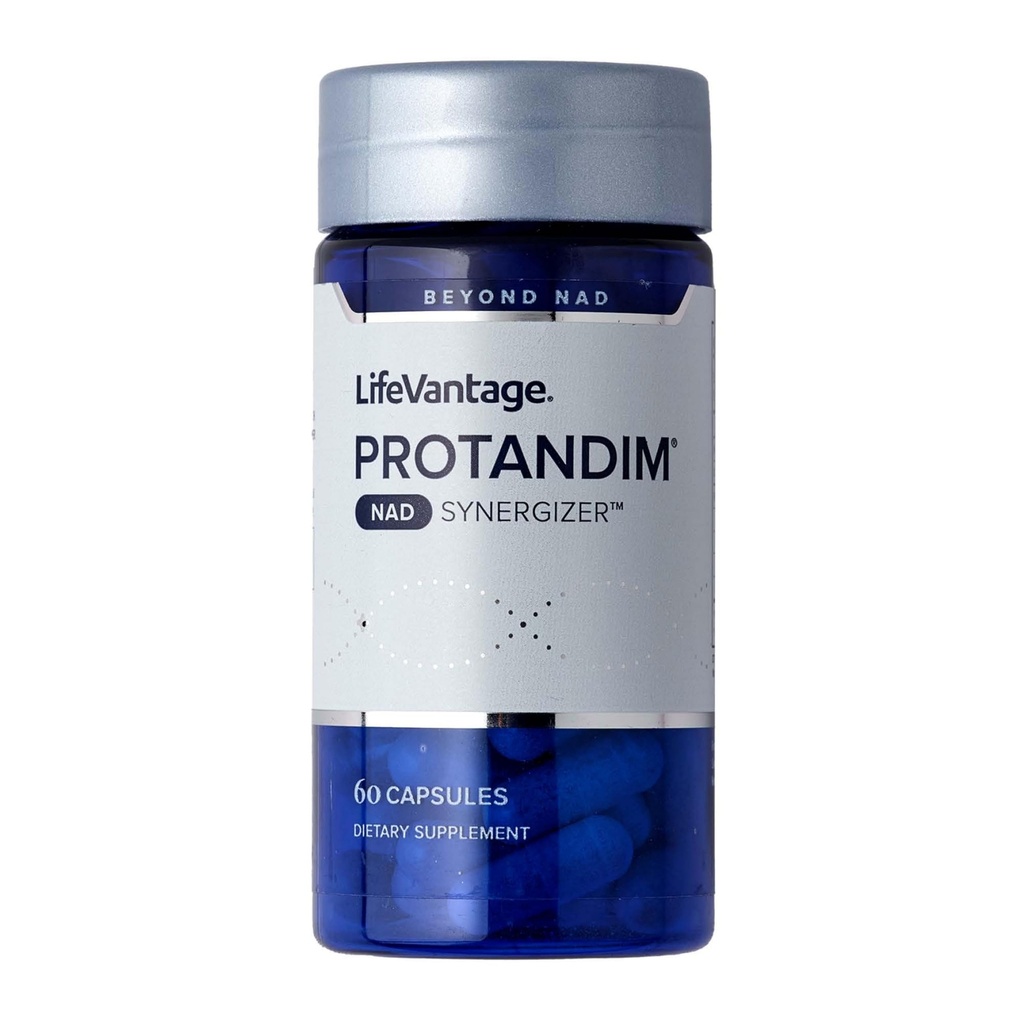 LifeVantage Protandim NAD Synergizer, NAD dodatek pro energii, nálada, podpora zdravého stárnutí, aktivace sirtuinu, buněčná energie a cévní podpora, odstranění buněčného odpadu, 60 kapslí