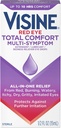 Visine Multi- Symptom Eye Drops - Astringent, Lubricant & Redness Reliever for Irritated, Such, Red Eyes - 0.5 f. oz
