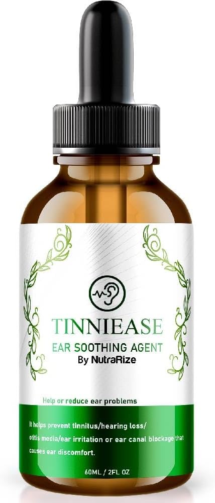 NutraRize TinniEase Ušní kapky, Pro sluch Support Formule, Všechny přírodní Ušní tekutý dodatek, Kapátko pro vyzvánění uší, Maximální síla pro ucho zdraví, Recenze (30 Sluchátka)