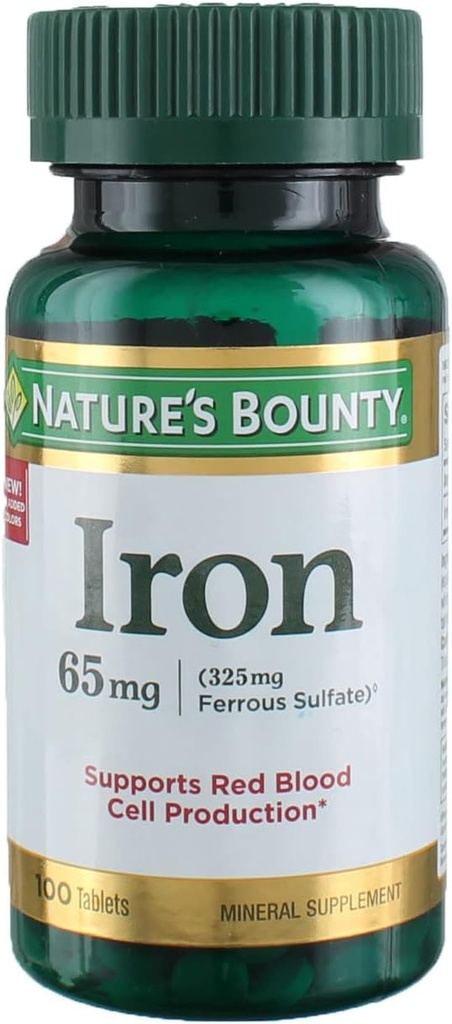 Železo 65 mg, 4 láhve (100 kusů)