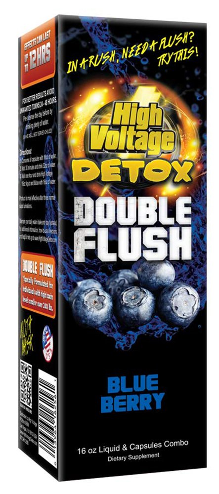 Vysoké napětí Detox dvojité Flush Blue Berry