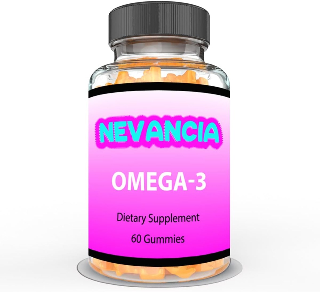 Omega33 gumové s DHA & EPA, Omega33 Fish Oil, Promotes Heart & Brain Health, Eye Health, Imunitate Support, Natural Orange Flavour, 60 Gummies, 30- Day Supply