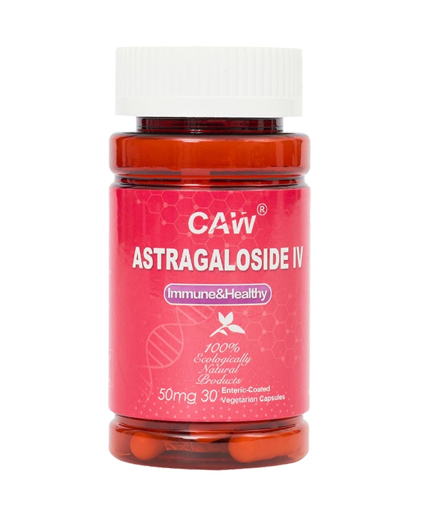 CAW Max Absorpce Astragalosid IV 98% 50mg 30 Kapsle 124; Imunitní podpůrná látka 124; Doplněk proti stárnutí 124; 50mg 30 Entercic- Coated Vegetarian Kapsle 1 Lahvička
