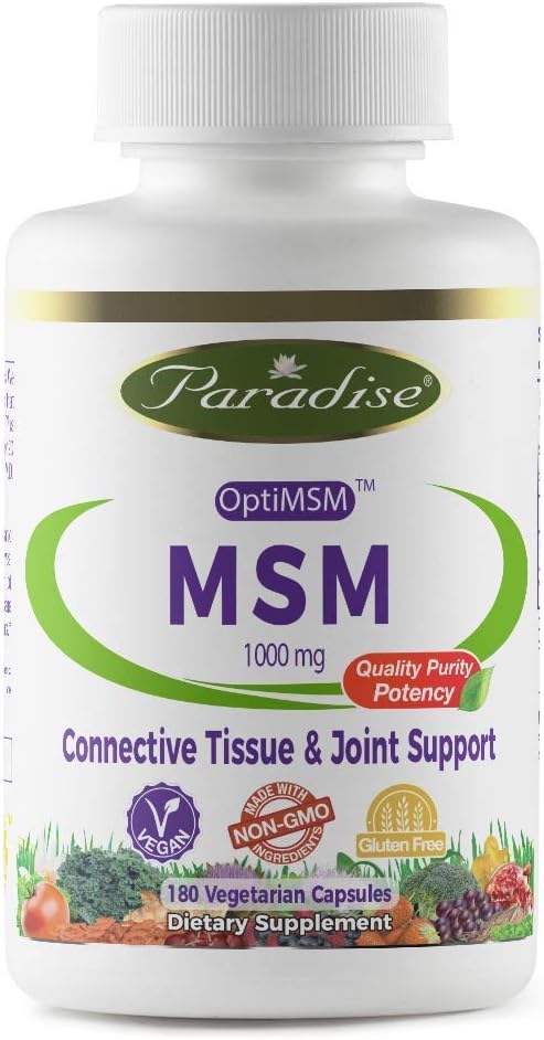 Paradise MSM. 100% OPTIMSM Original Worldwide Patented Ingredience. - 100% přirozeně extrahované - No Harsh Chemicals or Solvents - 100% American Made!