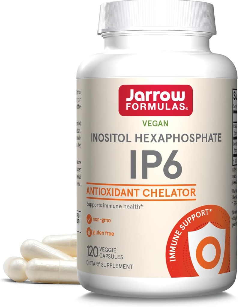 Jarrow Dispersas IP6 Inositol Hexafosfát - 500 mg - 120 Veggie Kapsle - Čištěný Inositol Hexafosfát - Dodatek k podpoře imunitního zdraví - Až 120 Služeb