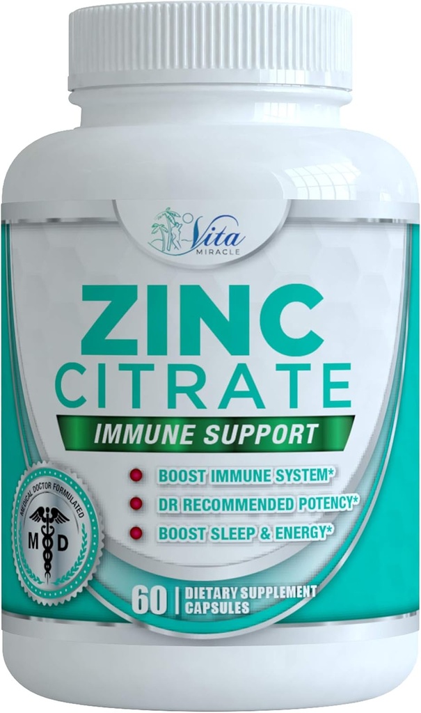 Zinek Citrát 30mg dodatek - Imunitní podpora pro dospělé děti Bezpečné imunitní doplňky Vitamin Alternativa k Lozenge kapalné a žvýkací tablety