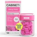 Kabinet: Difenhydramin 25mg Alergie Relief Antihistaminika Tablety pro alergie, Hay horečka, a Runny Nose, 120 Tablety (Refillable Glass Lahvička)