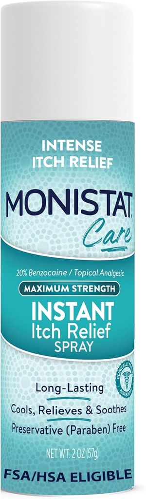 Monistat Instant Itch Relief pro ženy, Péče o ženy Spray, pro úlevu od intenzivní vaginální Itch, 2 Oz
