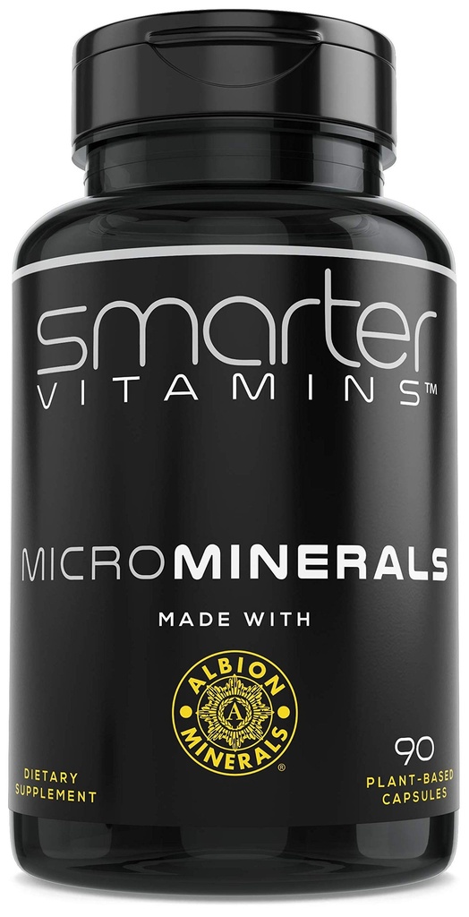 15mg Glycinát zinečnatý z Albion ® 6 Esenciální stopové bisglycinátové minerály, mangan, boron, chrom, selen, molybden dodatek, 90 Plant- based veganské kapsle