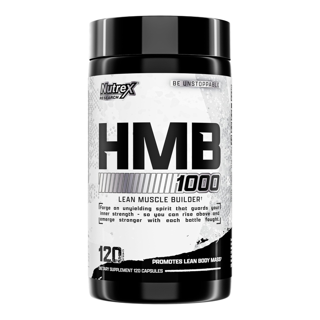 Nutrex Výzkum HMB 1000 MG PHARMAN 124; Podporuje svalovou rekonvalescenci, snížení kosterních poškození, zvýšená síla, prevence svalové ztráty PHARMAL 124; 120 Kapsle