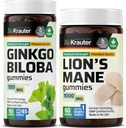 BIO KRAUTER Ginkgo Biloba 90 Gummies & Lion 's Mane 60 Gummies