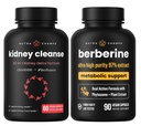 NutraChamps Kompletní ledvina Zdraví: Berberine & Ledviny Cleanse Duo