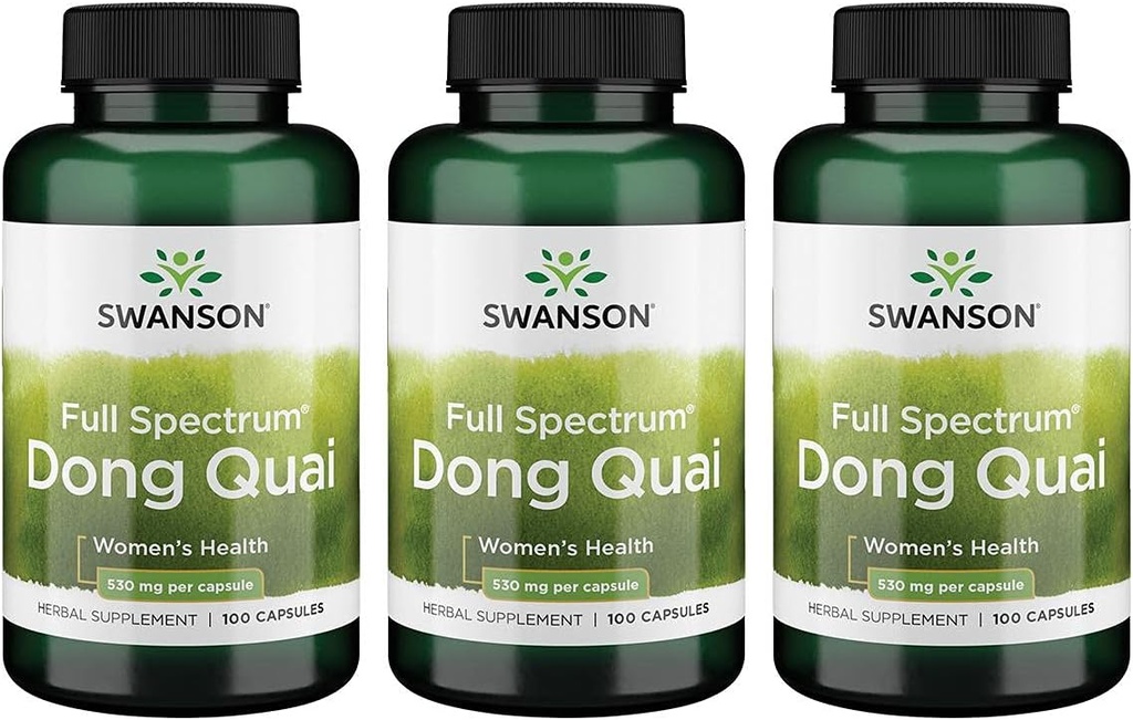 Swanson Dong Quai 530 miligramů 100 tobolek 3 balení