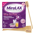 MiraLAX Gentle Consticle Relief Laxative Powder, Stool Softener s PEG 3350, No Harsh Vedlejší účinky, Jednodávkové Mix- In Pax s míchacími Stirry, Cestovní balení, 10 Dávka