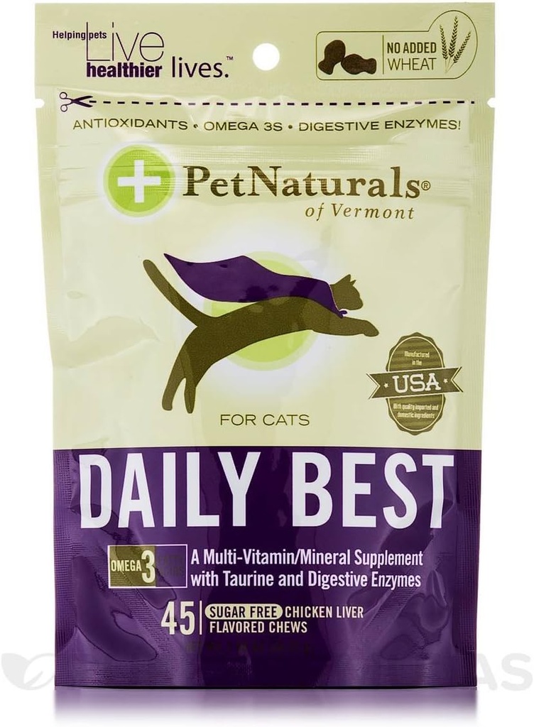 Pet Naturals Daily Best for Cats (počet 45)