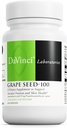 DAVINCI Labs Grape Seed- 100 - Dietní dodatek k podpoře imunitního systému, cévní funkce a zdravé pokožky * - se 100 mg extrakt ze zrn na servírování - Bezlepkové - 60 Vegetariánských kapslí