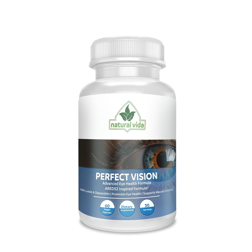 Perfect Vision AREDS2 Inspirovaný vzorec - Vylepšení Vision Dodatek - Lutein Zeaxanthin Vision Complex (60 oční kapsle)