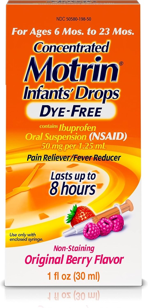 Motrin Infants koncentráted Liquid Medicine Drops with Ibuprofen, Berry, 1 fl. oz