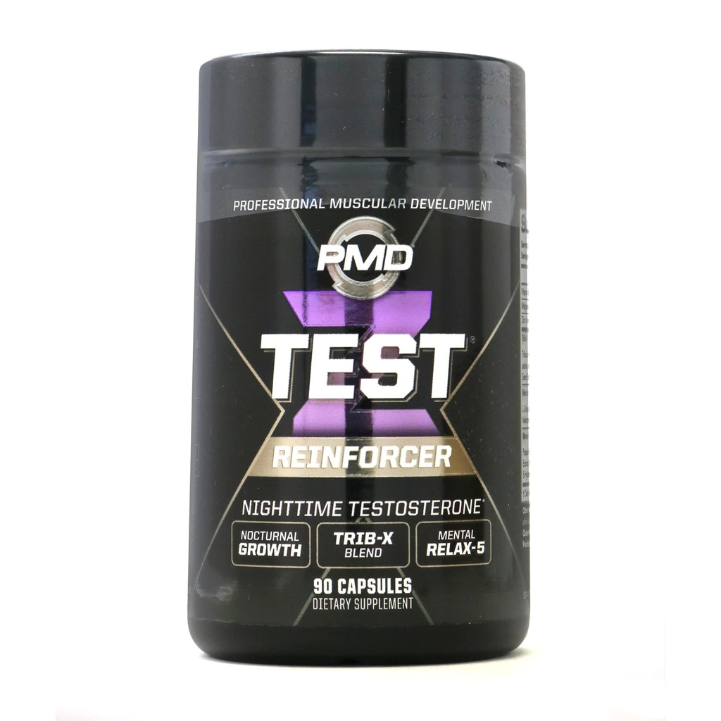 PMD Sports Z- Test Noční Testosteron Podpora - Spící Induktor a Relaxace pro maximální anabolický efekt - Zlepšit svalové zotavení, Zvýšit růst svalů - 90 Kapsle
