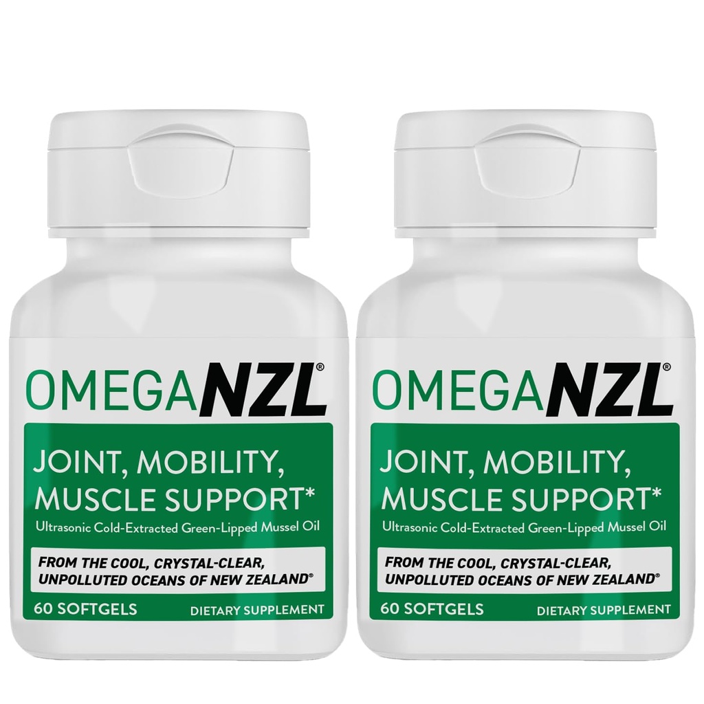 Original Omega-3 Joint Support Supplement, Best Natural Muscle Relief, Green- Lipped Mussel Oil, 120 Softgels, No Fishy After taste