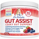 Doctor Danielle Gut Assist - Leaky Gut doplněk opravy Powder - Glutamin, Arabinogalactan, Licorice Root - Podporuje IBS, Heartburn, Bloating, plyn, zácpa, SIBO od, Berry Flavor