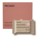 ProMix Nutrition Whey Protein Isolate Puff Bar, Low Carb Zdravý Snack s vaječnými bílky - Tráva Fed, gluten Free, Nízký cukr, Soy Free (Jahody & Cream) - 12 Bary