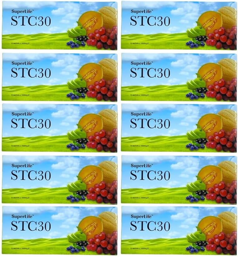 Superlife 10 Packs STC30 Kmenové buňky proti stárnutí Redukovat vrásky Jemné linky Textura Superlifeworld (15 Sachets / Pack)