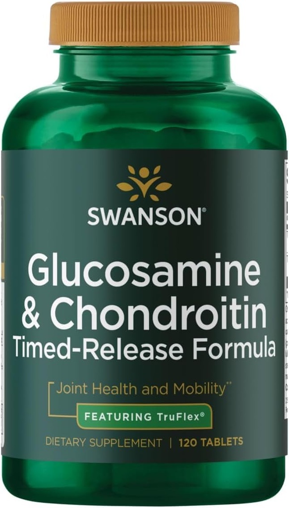 Swanson Timed- Release Glucosamine & Chondroitin Sulfath 750 / 600 Miligramy 120 Tabs