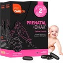Zahler Prenatal Vitamin s DHA & Folát - DHA doplňky a Prenatal Multivitamin pro matku a dítě - Kosher Prenatal DHA Prenatal Vitaminy s železem, Pre Natal Softgels (120 Počet (balení po 1))