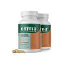 Emma Gut Zdraví - 2 Pack - Plyn a nafouknutí Relief, Zácpa, Leaky Gut Opravy - Gut Cleanse & Obnovit Digestion - Regulovat Bowel Hnutí. Probiotika a laxativní alternativa, 120 tobolek