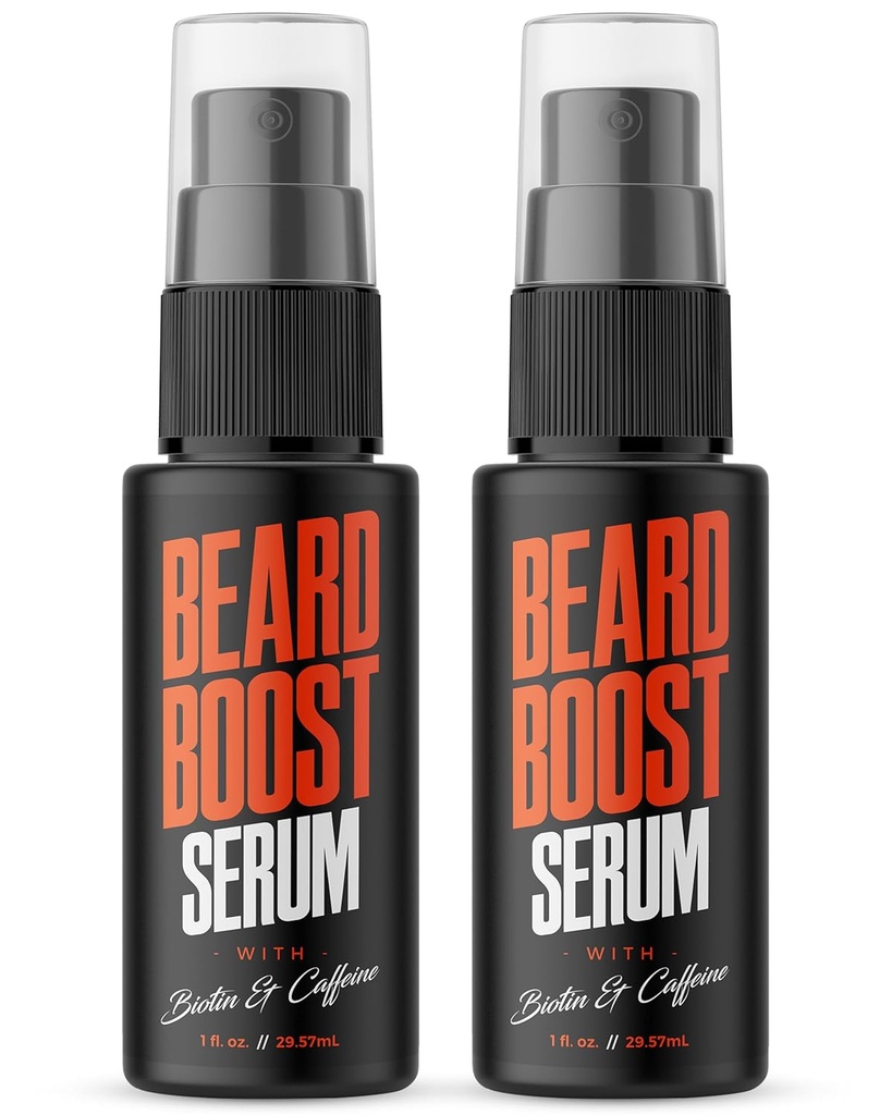 Wild Willies Beard Growth Serum (2-Pack) - Přírodní vousy péče s biotin & kofein pro zdravější, silnější a Fuller- Looking Mustache - Denní grooming rutinní nurishes & Hydrates mens obličeje vlasy