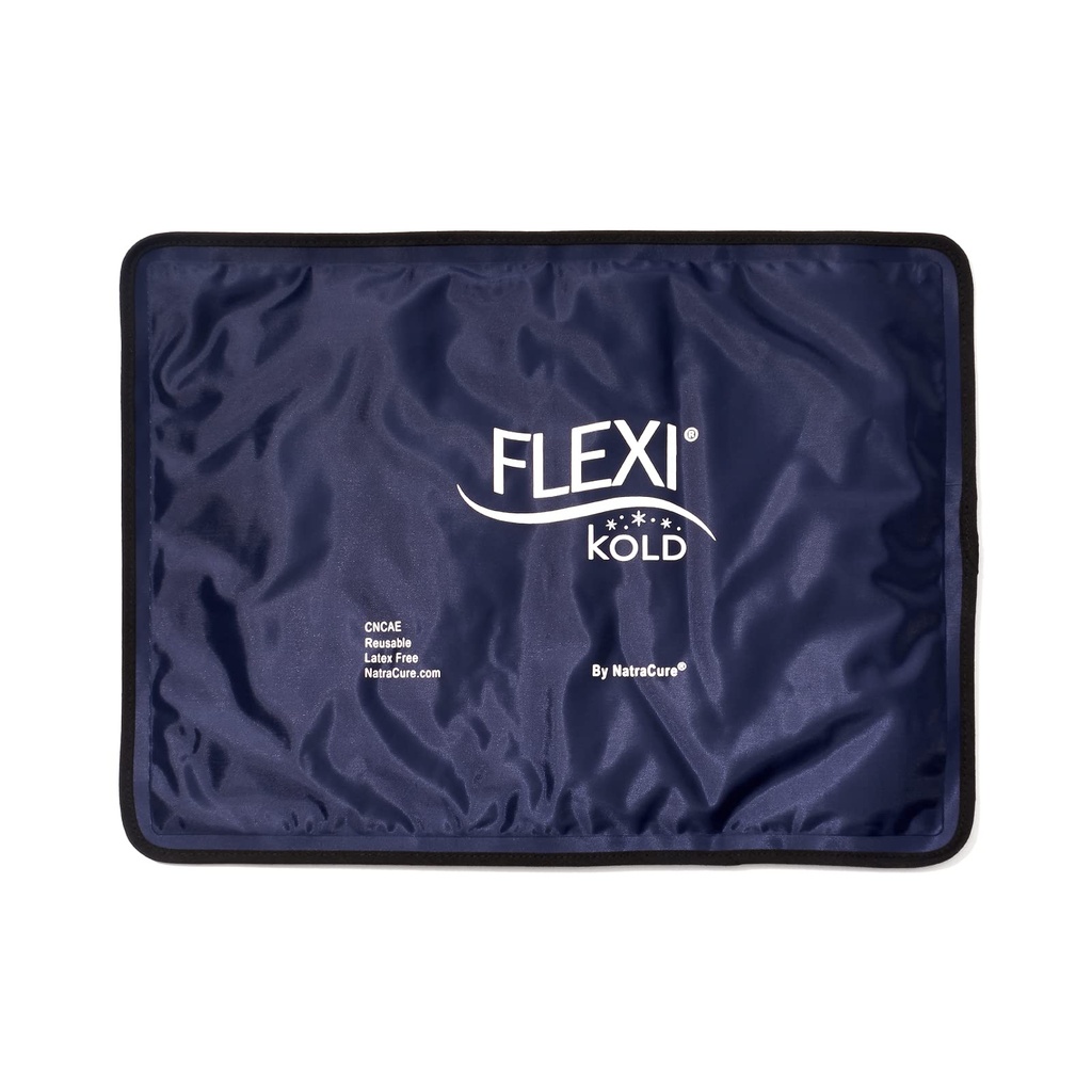 FlexiKold Gel Ice Packs (Standard Large: 10.5 "x 14.5") pro opakovaně použitelná zranění, Reliéf bolesti zad, Knee Wrap, After Surgery, Ice Pack for Knee, Rameno - 6300-COLD by NatraCure