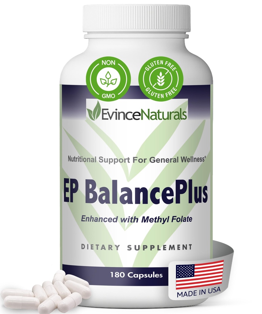 EP BalancePlus Multivitamin pro dospělé - Multivitamin pro muže a ženy s vitamíny a minerály - Methylfolát a aminokyseliny pro nutriční podporu - obecný wellness doplněk, 180 Kapsle