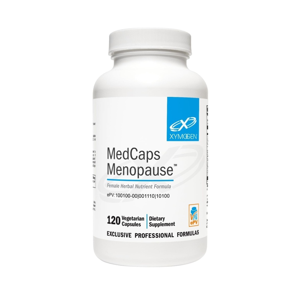 XYMOGEN Medcaps Menopauza - Menopauza Doplňky pro ženy - Vyrobeno s Dong Quai, Isoflavones, Ginseng Extract, Licorice Root + Black Cohosh - Gluten zdarma (120 Kapsle)