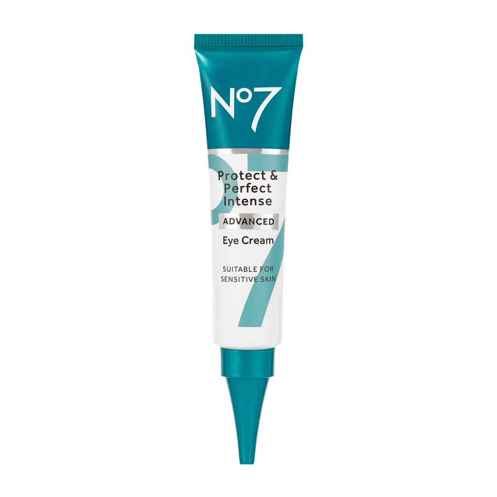 No7 Chraňte a perfektní oční krém - Intenzivní pokročilý pod oční krém pro tmavé kruhy - obohacený o hydratační hyaluronic kyselinu a nurizující Shea máslo k obnovení únavově-hledající oči (0.5 Fl Oz)