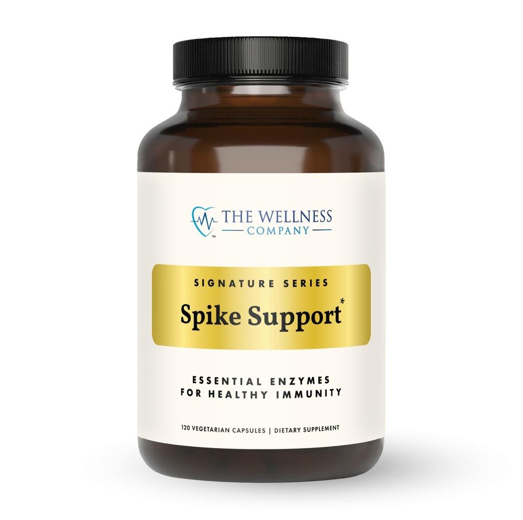 The Wellness Company Spike Support - Detox, Imunitary Health, Blood Flow, Anti- Clotting - Nattokinase, Dandelion Root, & Black Sativa OF 124; 120ct (2 měsíční dodávka)