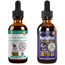 Aktivní Adrenal + NoctuRest - Podporuje Adrenal Health + Sleep - Liquid Delivery for Better Absorption - Rhoddiola, Hops, Holy Basil, Melatonin, Ashwagandha & Více!