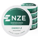 NZE Kofein Nootropní Pouches (Wintergreen) - Energetické Pouches s 50mg Caffeine, Alpha GPC, L-Tyrosin & L-Theanine bez cukru nebo umělé sladkosti - 15 Pouches Per Can - 5 Pack
