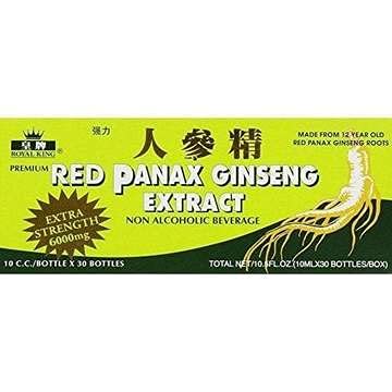 Royal King Red Panax Ginseng Extract 6000mg 10c.c. / láhev X 30 (balení po 4 krabičkách)